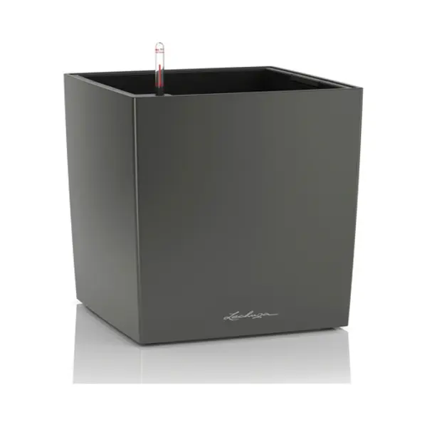 Lechuza Cube 50 Binnen Plantenpot Vrijstaand Polypropyleen (Pp) Houtskool thumbnail