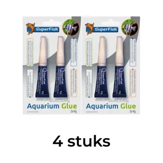 Superfish - Aquariumlijm - Onderwaterlijm - Lijm - Aquarium - Aqua Scaping - 2x 2 Stuks