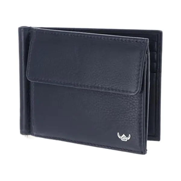 Golden Head Leder Geldbörse Geldklammer Capri Rfid Protect Clip-Scheintasche 1921 Blau Dunkelblau thumbnail