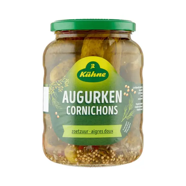 Kühne Augurken Cornichons 6 X 670g Glas (Essiggurken) thumbnail