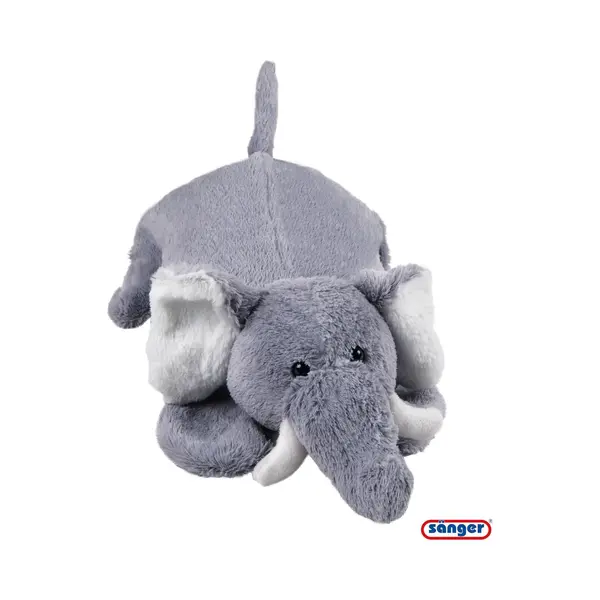 Sänger, Bedfles, Warm Water Fles Pluche Dieren Olifant Taro Met Warm Water Fles Gemaakt Van Natuurlijk Rubber (0.80 l, Bedkolf Met Deksel) thumbnail