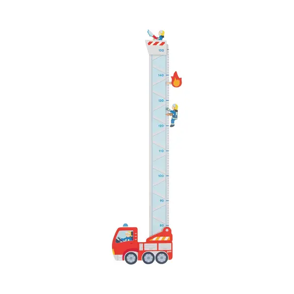 Goki Houten Groeimeter Brandweer. 94cm thumbnail