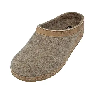 Haflinger Grizzly Torben Filzclog Hausschuh Aus Reinem Wollfilz Torf, Gr. 41