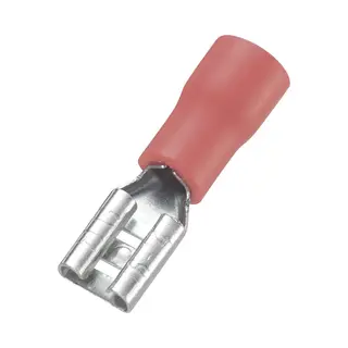 Tru Components Flachsteckhülsen, Elektronikkabel + Stecker, Rot
