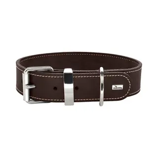 Hunter Aalborg Special Hundehalsband, Leder, Strapazierfähig, Komfortabel, 30 (Xxs-Xs), Dunkelbraun