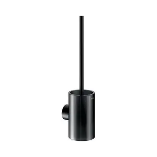 Keuco Wc-Bürstengarnitur Reva 12864 Wd.Mod., M Echtkr.-Glas Matt., Sw Matt