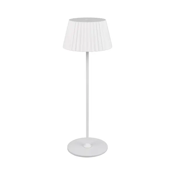 Reality Leuchten Led-Akku-Tischlampe Suarez, Weiß, Höhe 39 Cm, Metall thumbnail