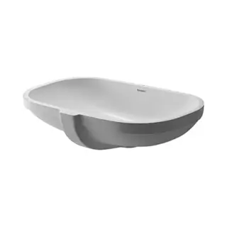 Merkloos Duravit D-Code - Onderbouwwastafel 49x29cm - 2 Kraangaten - Wit