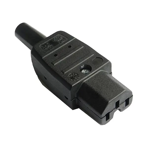 Cablenet 42-0505 elektrische stekker C15 Zwart 2P+E thumbnail