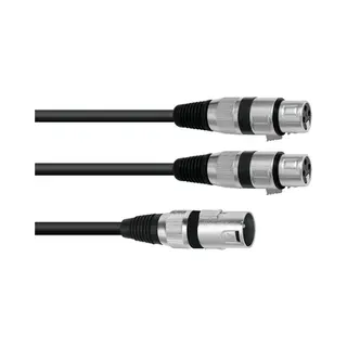 Omnitronic 30225210 Audiokabel 1,5 m Xlr (3-polig) 2 x Xlr (3-polig) Schwarz