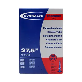 Schwalbe 10400073 Fahrradschlauch Presta-Ventil 27.5" 53 - 76,2 mm
