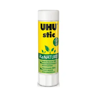 Uhu 47 - Klebestift ReNature, 40 Gramm, Ohne Lösungsmittel