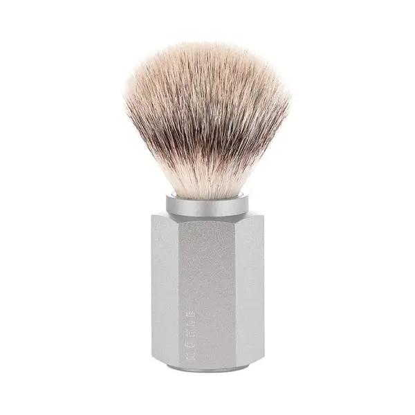 MÜHle -Scheerkwast -Hexagon -Synthetisch -Silver thumbnail