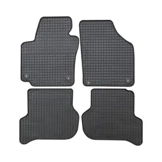 Petex 61210 Fußmattensatz Vorne Und Hinten, Menge, 4, Schwarz, Gummi