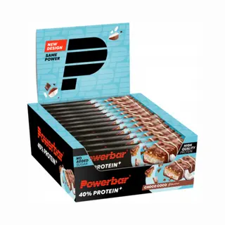 Powerbar - 40% Protein+Crisp - Choco Coco - 12x40g - High Protein Riegel - Zuckerarm