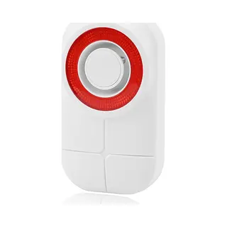 Olympia 6109 Sirene Drahtlose Sirene Draußen Rot, Weiß