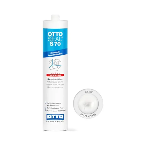 Otto Chemie Ottoseal S70 Naturstein-silikon 310ml C6112 Matt-weiß thumbnail