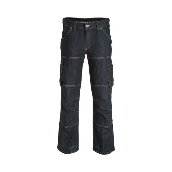 Fhb Wilhelm Stretchjeans Werkbroek 22659 - ZwartBlauw - 56 thumbnail