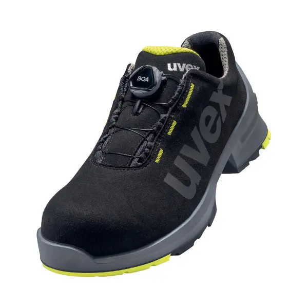 Uvex 1 Halbschuh Mit Boa Fit System, Sicherheitsschuhe S2 Src, Arbeitsschuhe Für Damen & Herren, Schwarz/Lime, Größe 48 thumbnail