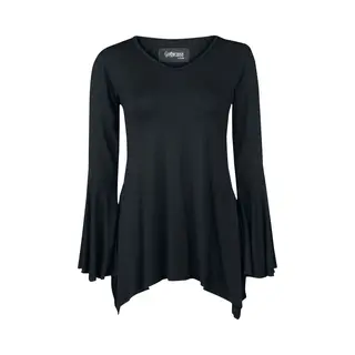 Gothicana By Emp Bat Country Langarmshirt Schwarz In S