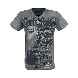 Rock Rebel By Emp T-shirt - Heavy Soul - S Tot Xxl - Voor Mannen - Grijs