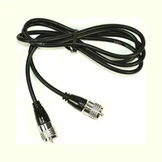 Albrecht 7581 coax-kabel 1,5 m Pl 259 Zwart