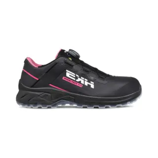 Hks AirGuard Pink Black Boa S3L Werkschoenen - Veiligheidsschoenen - Safety Shoes - Dames - Laag - Stalen Neus - Zonder Veters - Antislip - Esd -