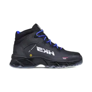 Hks Cpo 50 S3 Werkschoenen - Veiligheidsschoenen - Safety Shoes - Hoog - Heren - Antislip - Esd - Lichtgewicht - Vegan - Zwart/blauw - Maat 44