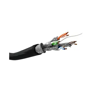 Goobay 52768 Netzwerkkabel Schwarz 100 m Cat7 S/Ftp (S-Stp)