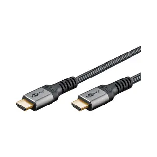 Goobay 65261 Hdmi-Kabel 2 m Hdmi Typ A (Standard) Schwarz, Silber
