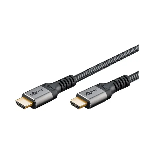 Goobay 65261 Hdmi-Kabel 2 m Hdmi Typ A (Standard) Schwarz, Silber thumbnail
