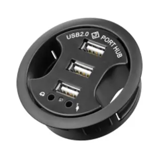 Goobay 93894 Schnittstellen-Hub Usb 2.0 480 Mbit/s Schwarz