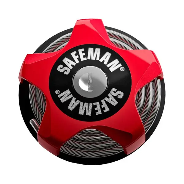 Safeman Mountainbike & Racefiets Slot - Fietsslot - Compact & Multifunctioneel - Rood - 75cm thumbnail