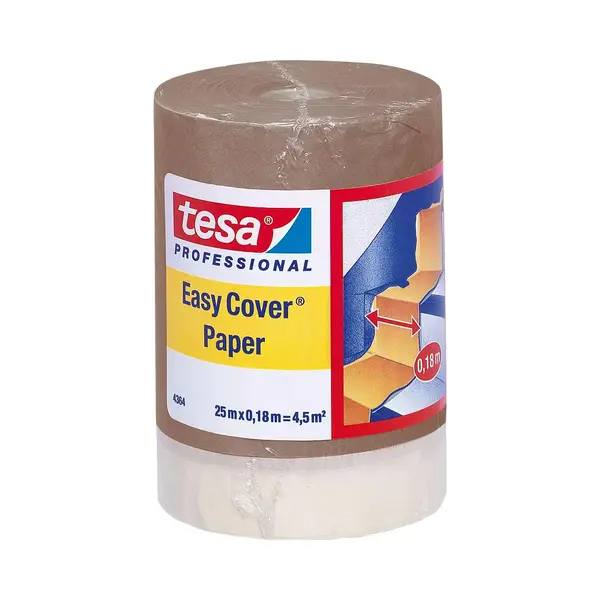 Tesa 04364-00001-01 Easy Cover 25m X 18cm Light Brown Cover Paper thumbnail