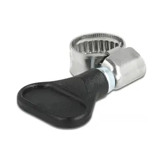 DeLOCK 19510 slangklem Zwart Vlinderklem
