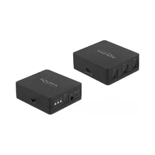 DeLOCK 63395 audioschakelaar Zwart