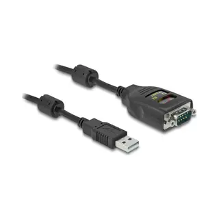 DeLOCK Adapter Usb 2.0 Typ-A zu Seriell Rs-232 D-Sub 9 Pin 2,5 kV Galvanische Isolation 2 m
