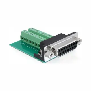 DeLOCK 65274 Kabeladapter Sub-D 15 pin Gameport 16 pin Terminal block Grün