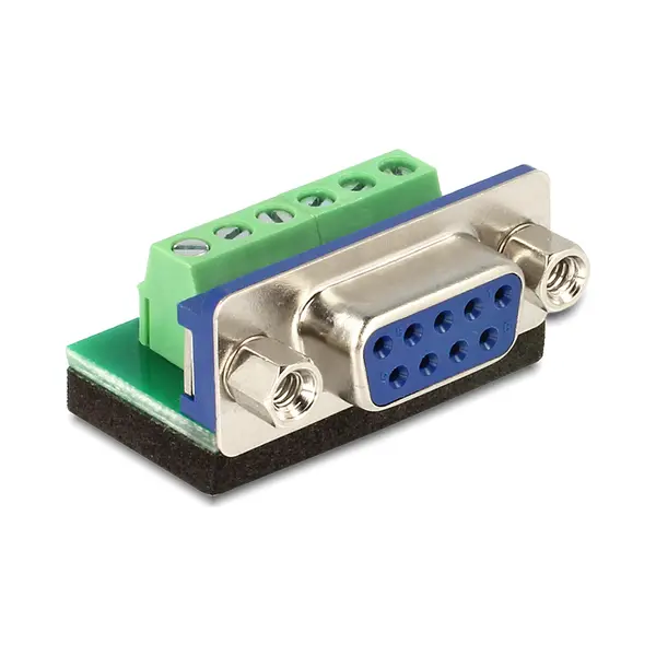DeLOCK 65498 Kabel Geschlechtswechsler Sub-D 9p 6p Schwarz, Blau, Grün, Silber thumbnail