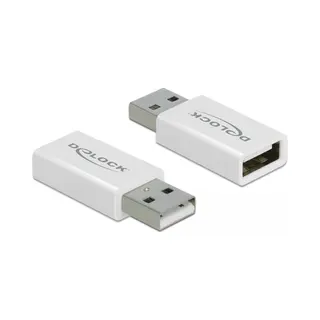 DeLOCK 66530 tussenstuk voor kabels Usb 2.0 Type-A Wit