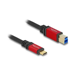 DeLOCK Usb 5 Gbps Kabel Usb Type-C Stecker zu Usb Typ-B Stecker 3 m rot Metall