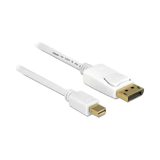 DeLOCK 83481 DisplayPort-Kabel 1 m Mini DisplayPort Weiß