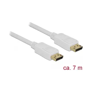 DeLOCK 84861 DisplayPort-Kabel 7 m Weiß
