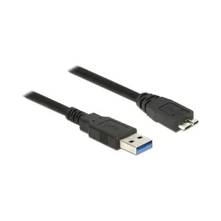 DeLOCK 85073 Usb-kabel Usb 3.2 Gen 1 (3.1 Gen 1) 1,5 m Usb A Micro-Usb B Zwart