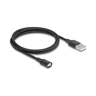 DeLOCK 88167 tussenstuk voor kabels Usb 2.0 Type-A magnet interface Zwart