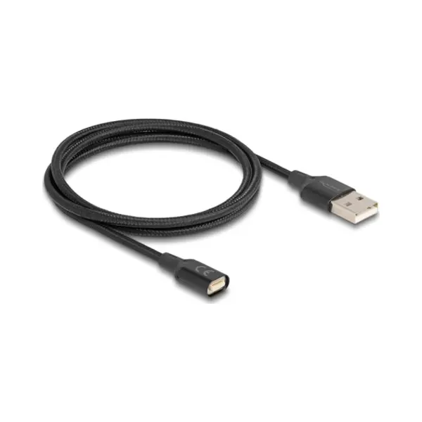 DeLOCK 88167 tussenstuk voor kabels Usb 2.0 Type-A magnet interface Zwart thumbnail