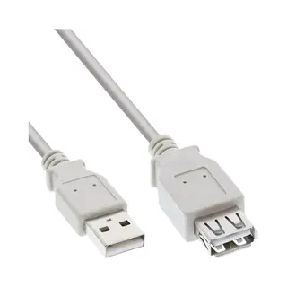 InLine 34610X Usb-kabel 1 m Beige