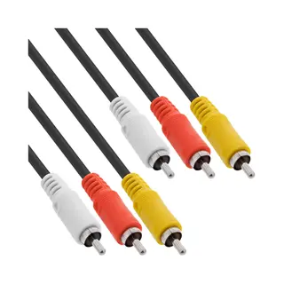InLine Cinch Kabel, Audio/Video 3x Cinch, Stecker / Stecker, 2m