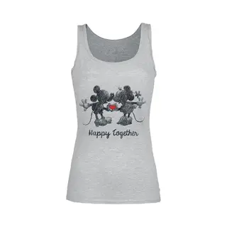 Mickey Mouse Happy Together Top Mottled Grey