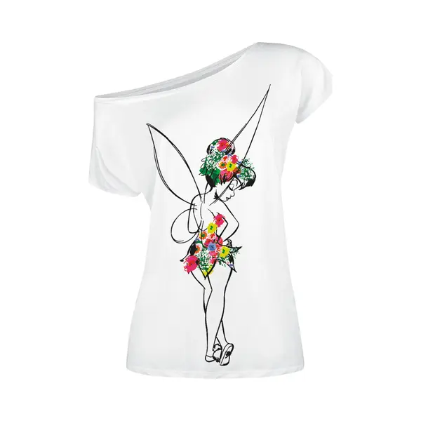 Peter Pan Tinker Bell - Flower Power T-Shirt White thumbnail